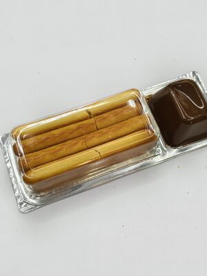 چیپس‌های شکلات غوطه‌وری لذیذ با 22% جامدات کاکائو و نمک صورتی هیمالیا در بسته‌بندی دوتایی پوسته‌پوش