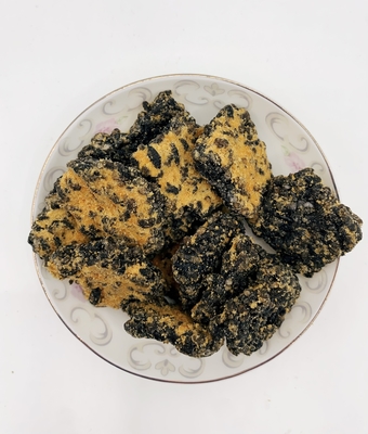 گوبای طلایی سیاه زرد تخم مرغ نمکی و نخود گوشت خوک طعم برنج کریکر مخلوط برنج کریسپی برنج سرخ شده پوسته برنج