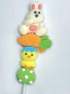 شخصیت‌های پف‌نبات دوست‌داشتنی روی چوب