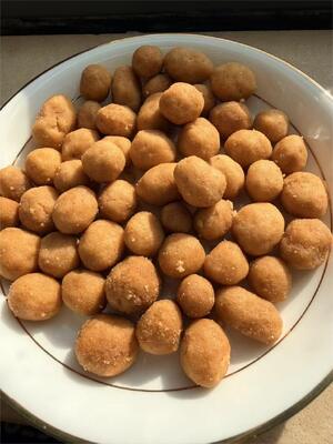 بادام زمینی بو داده، شور و پوشش دار، اسنک، بسته بندی عمده فروشی، کراکر بادام زمینی سویا