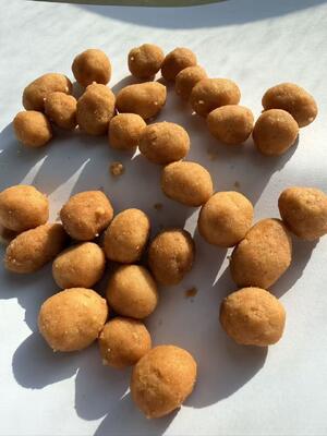 بادام زمینی بو داده، شور و پوشش دار، اسنک، بسته بندی عمده فروشی، کراکر بادام زمینی سویا