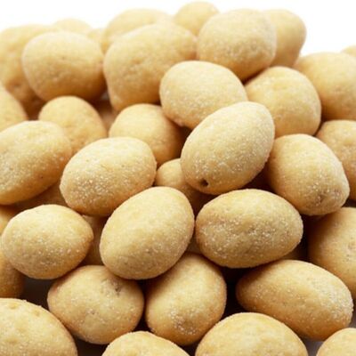 بادام زمینی بو داده، شور و پوشش دار، اسنک، بسته بندی عمده فروشی، کراکر بادام زمینی سویا