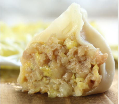 چینی Jiaozi بخار Dumplings منجمد مواد غذایی سنتی رستوران -18 ℃ ذخیره سازی