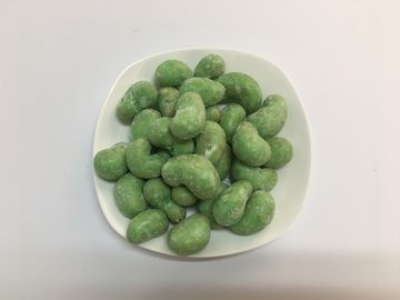 تنقلات آجیل بادام هندی با روکش واسابی با طعم خوب BRC / HACCP خوراکی دارای گواهینامه غذایی سالم میان وعده های آجیل با طعم خوب