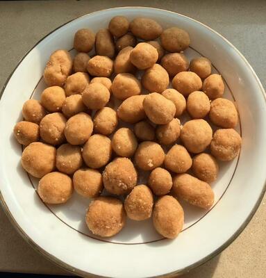 بادام زمینی بو داده، شور و پوشش دار، اسنک، بسته بندی عمده فروشی، کراکر بادام زمینی سویا