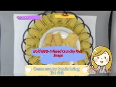 برشتوک‌های ترد برنجی آغشته به سس باربیکیو برای دوستداران تنقلات خوش‌طعم